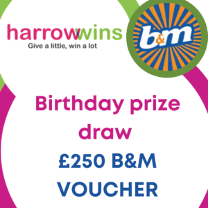 Play Harrow Wins in May to enter our birthday prize draw!