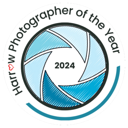 Harrow Photographer of the Year Logo round sticker
