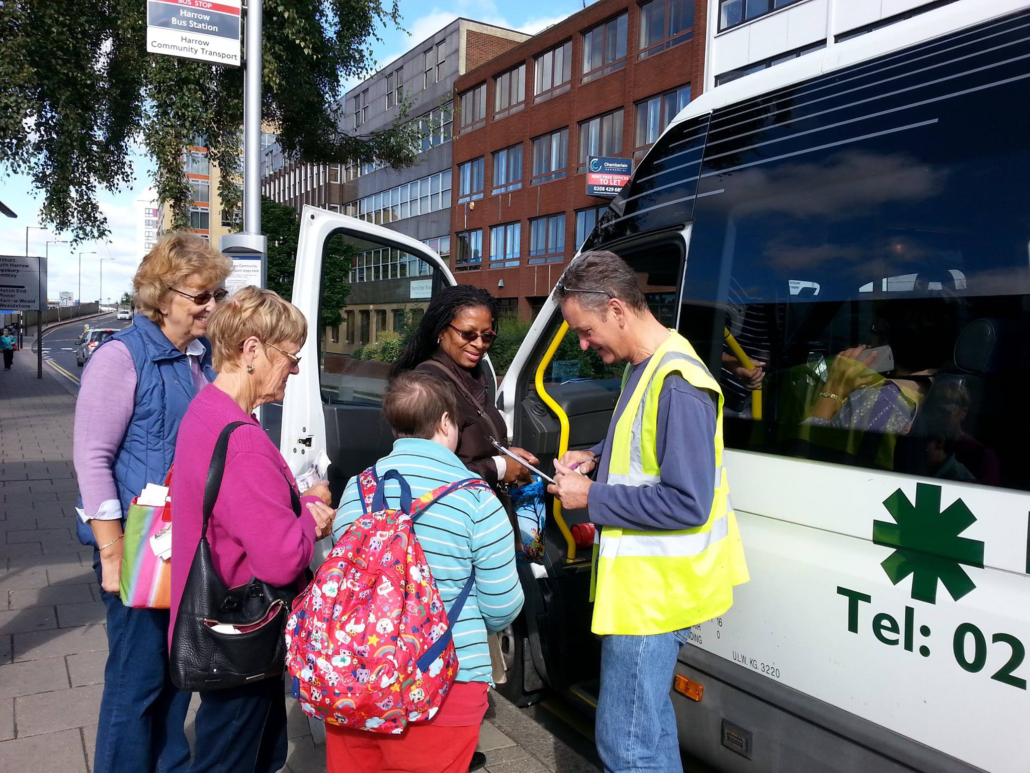 Harrow Community Transport collecting passengers