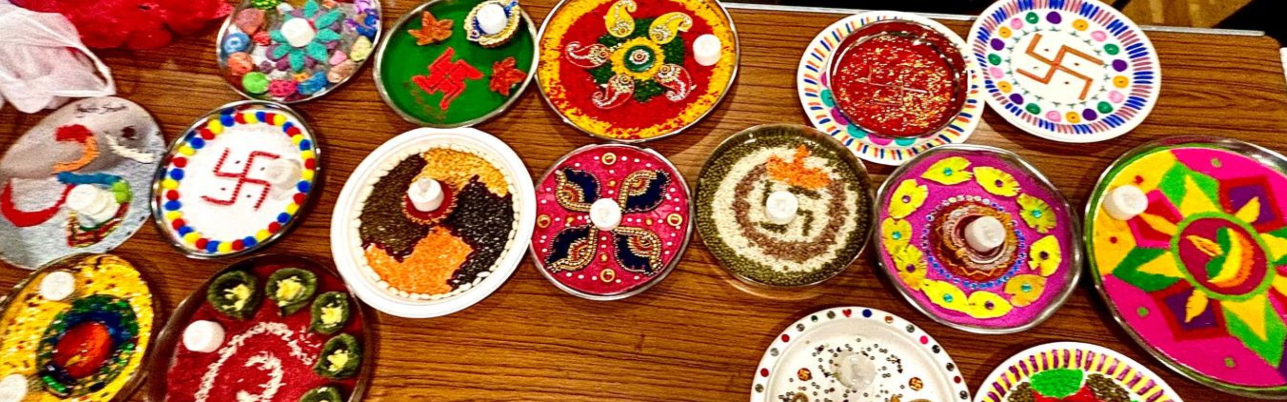 Rangoli at an Oshwal event