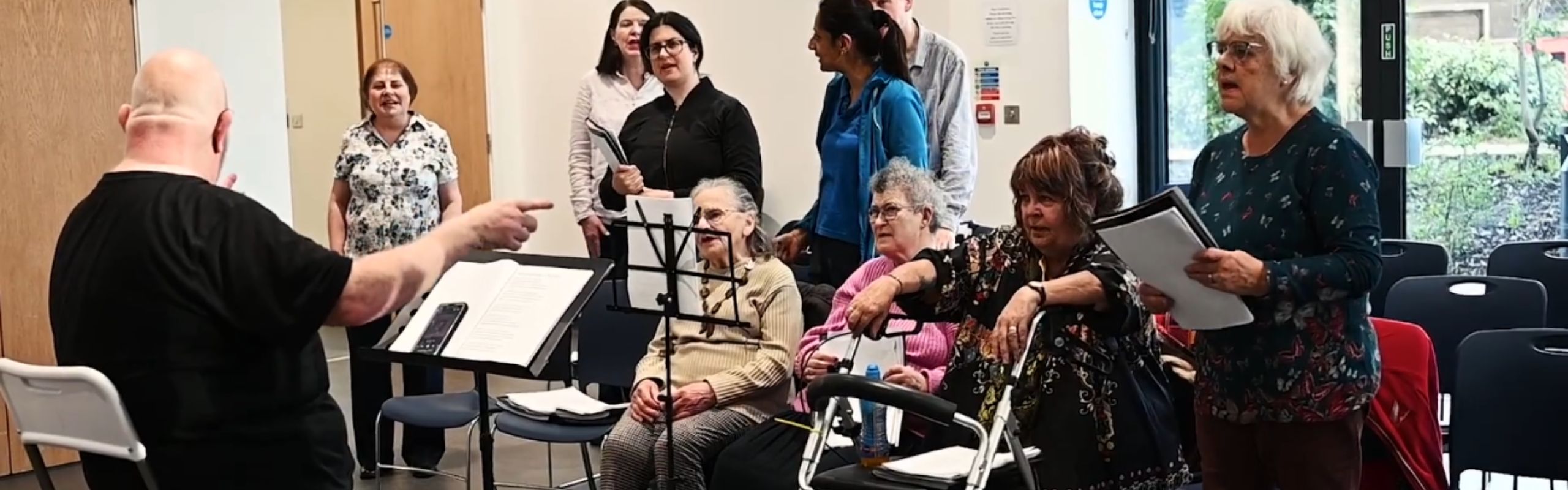 A Sustaining Harmony rehearsal